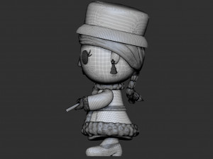 Funko pop Mrs Claus 3D Model