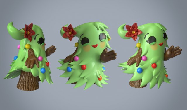 Funko pop Mayor Patty Noble 3D 模型 .c4d .max .obj .3ds .fbx .stl .blend 