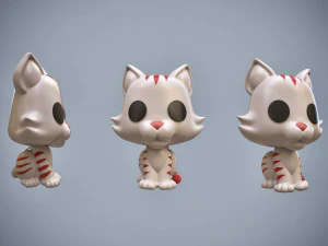 Funko Pop Candy Cane the Cat 3D Modell
