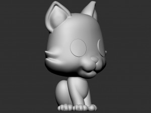 Funko pop Candy Cane the Cat Modello 3D
