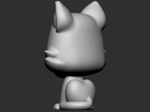 Funko pop Candy Cane the Cat Modello 3D
