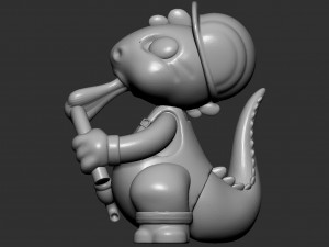Lucio Brucio- Happy Dinos- Kinder Surprise Set Model 3D