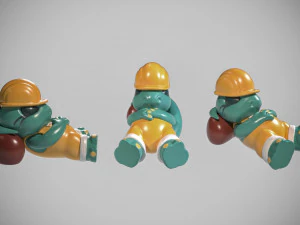 Tranquillino - Wesołe Dino - Kinder Niespodzianka Model 3D