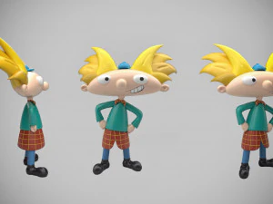 Hey Arnold Characters set 3D Model