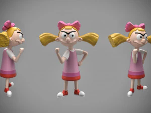 Hey Arnold Characters set 3D Model