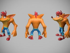 Crash Bandicoot 3D-Modell