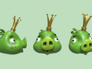 King Pig 3D Model