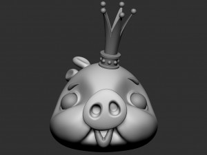 King Pig 3D Model