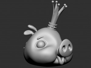 King Pig 3D Model