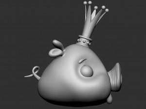 King Pig 3D Model