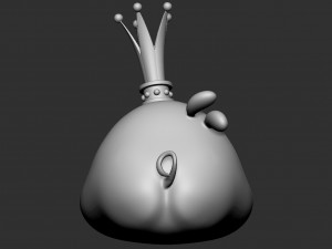 King Pig 3D Model
