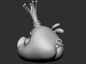 King Pig 3D Model
