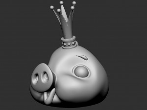 King Pig 3D Model