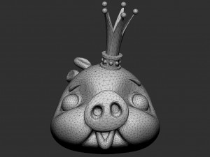 King Pig 3D Model