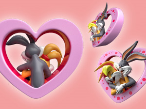 Lola and Bugs Bunny 3D Модель