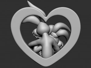 Lola and Bugs Bunny 3D Model