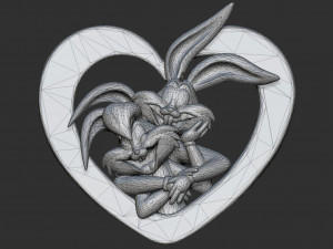 Lola and Bugs Bunny 3D Модель