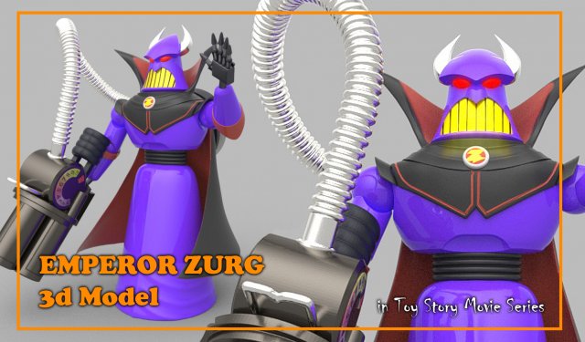 Emperor Zurg 3D-Modell .c4d .max .obj .3ds .fbx .stl .blend 