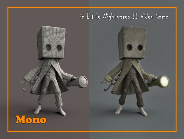 Mono 3D-Modell .c4d .max .obj .3ds .fbx .stl .blend 