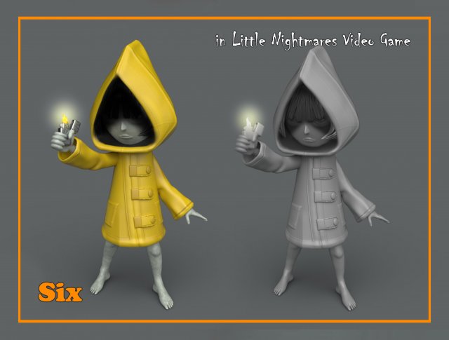 Six 3D मॉडल .c4d .max .obj .3ds .fbx .stl .blend 