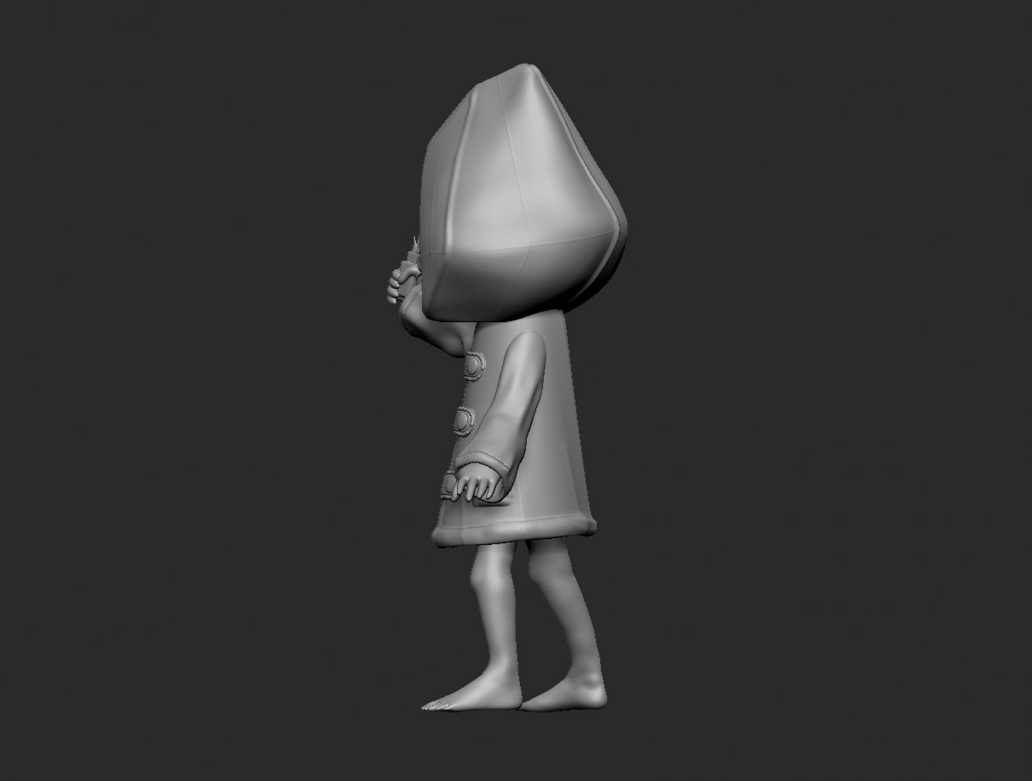 Little nightmares mono 3D Model in Child 3DExport