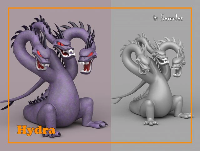 Hydra 3D Model .c4d .max .obj .3ds .fbx .stl .blend 