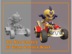 Dr Neo Cortex and Team Cortex Kart 3D मॉडल