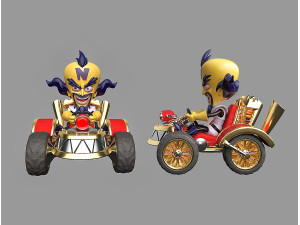 Dr Neo Cortex and Team Cortex Kart Modelo 3D