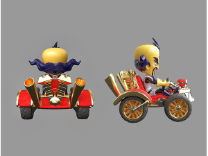 Dr Neo Cortex and Team Cortex Kart Modelo 3D