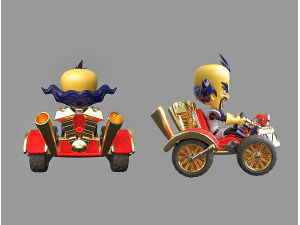 Dr Neo Cortex and Team Cortex Kart 3D Model