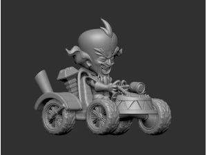Dr Neo Cortex and Team Cortex Kart 3D Model