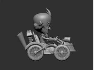 Dr Neo Cortex and Team Cortex Kart 3D Model