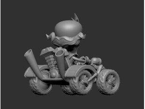 Dr Neo Cortex and Team Cortex Kart 3D Model