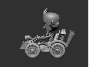 Dr Neo Cortex and Team Cortex Kart 3D Model