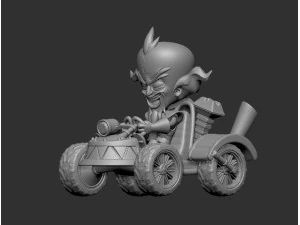 Dr Neo Cortex and Team Cortex Kart 3D Model