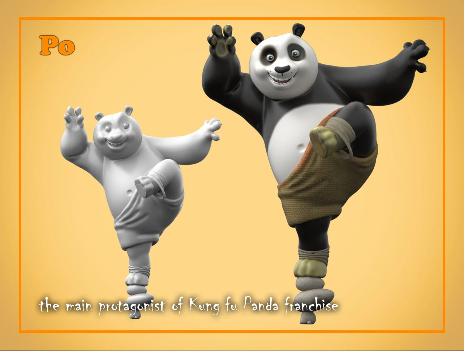 Po 3D Model .c4d .max .obj .3ds .fbx .stl .blend 