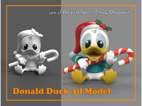 Donald Duck 3D मॉडल