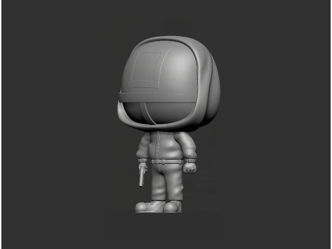 Squid Game Funko pop Square masked Soldier 3D Модель