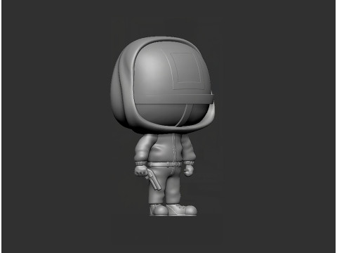 Squid Game Funko pop Square masked Soldier 3D Модель
