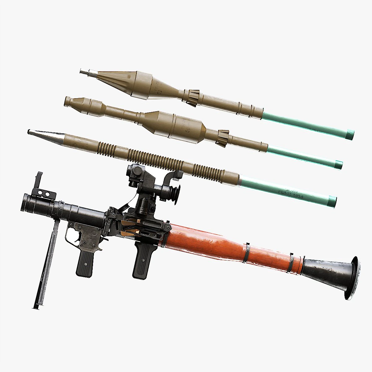 RPG-7 Modelo 3D .c4d .max .obj .3ds .fbx .stl .blend 