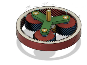 Przekładnia planetarna Model 3D