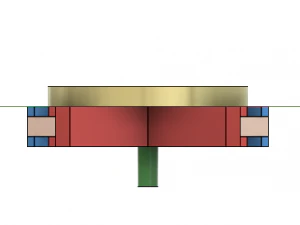 Four Sliding Follower Mechanism 3D Model