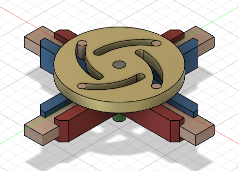 Four Sliding Follower Mechanism 3D 모델 .c4d .max .obj .3ds .fbx .stl .blend 