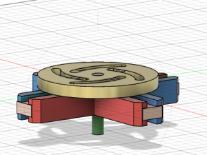 Four Sliding Follower Mechanism 3D 모델