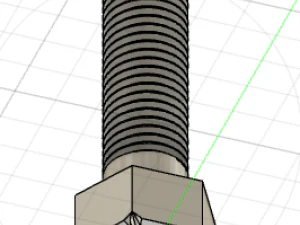 Nut Bolt 3D Model