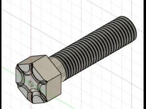 Nut Bolt 3D Model