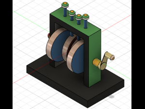 Cam and Follower Modelo 3D