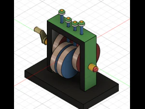 Cam and Follower 3D Model