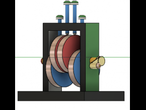 Cam and Follower Modelo 3D
