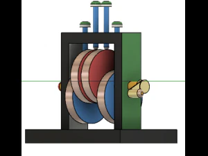 Cam and Follower 3D Model